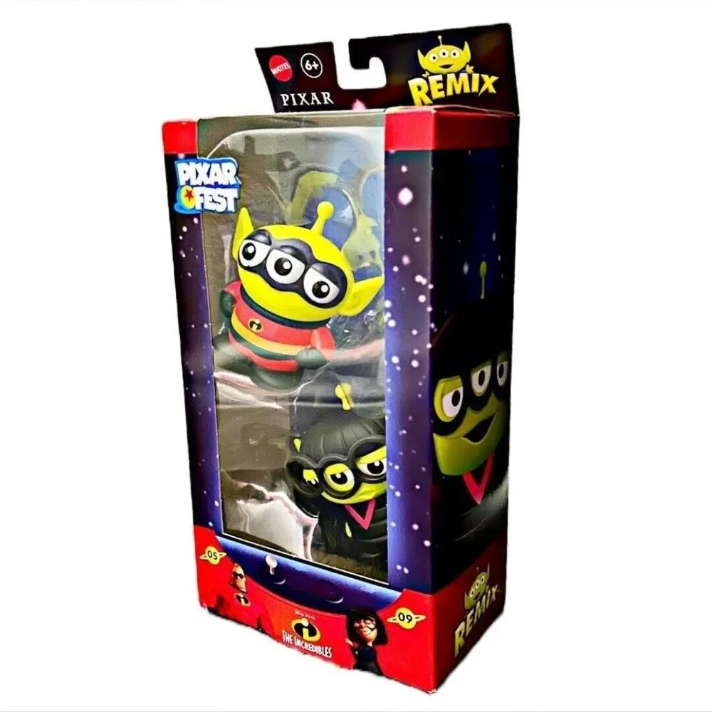 Disney Pixar Fest 2019- The Incredibles-Mr. Incredible & Edna-Alien Remix 2-Pack